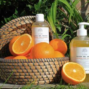 gel douche orange